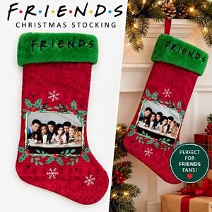 Friends TV Show Christmas Stocking RUZ Red Green Cast Holiday Decor 2021